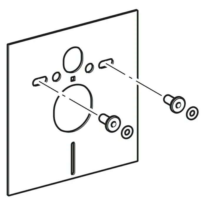 Geberit Schallschutz-Set - Geeignet für: Wand WCs & Bidets