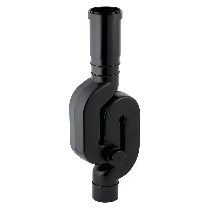 Geberit Geruchsverschluss DN 100 - DN 100, Durchflussmenge: 9,6 l/s - Vorderansicht