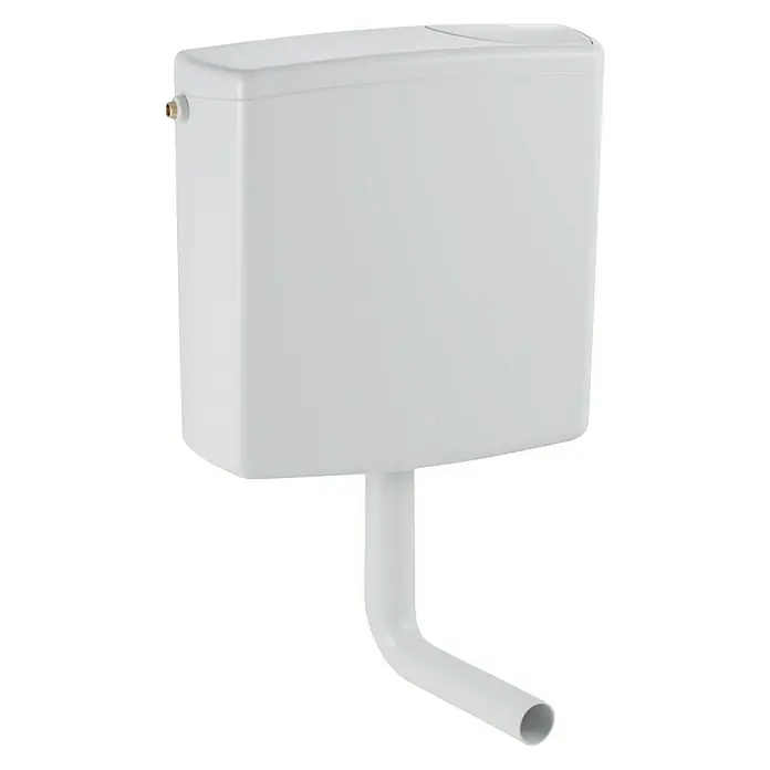 Geberit Spülkasten AP140 - Weiß, Spülmenge: 3 - 6 l, 13,8 x 41 x 40,5 cm - Diagonale Ansicht
