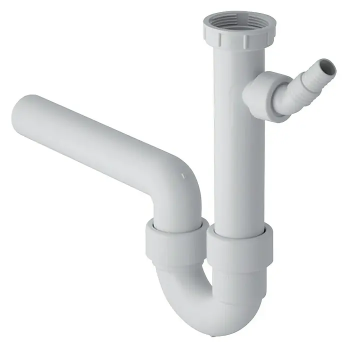 Geberit Spültisch-Siphon - 1½″, DN 40, Kunststoff - Diagonale Ansicht