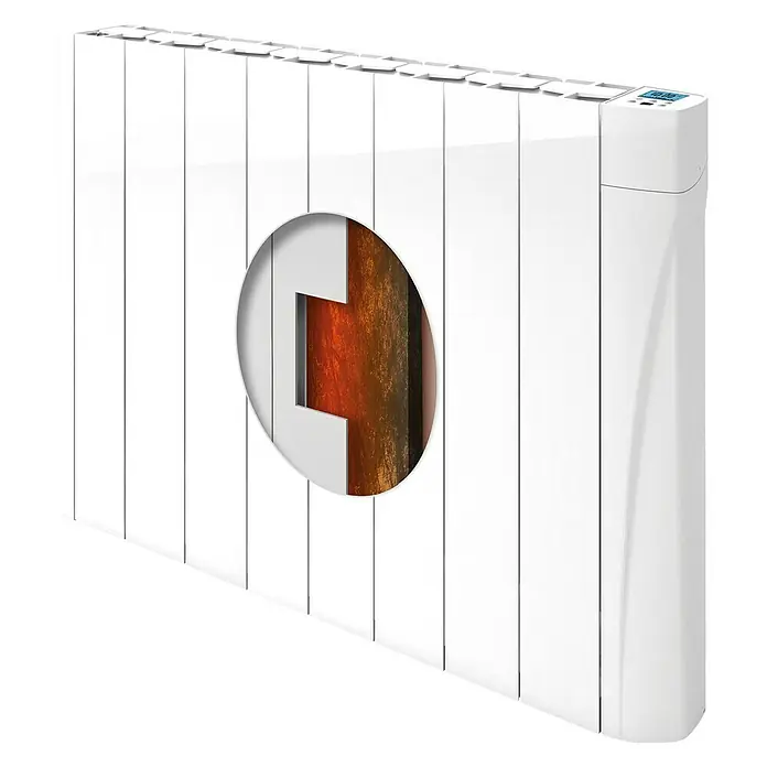 Voltomat HEATING Emisor térmico cerámico VOLTC - 1.250 W, Blanco, L x An x Al: 9,8 x 74,7 x 57,5 cm - Vista angular