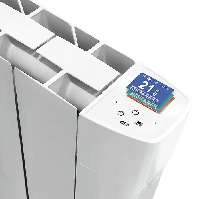 Voltomat HEATING Emisor térmico cerámico VOLCW - 1.750 W, Blanco, L x An x Al: 9,8 x 101 x 57,5 cm - Primer plano