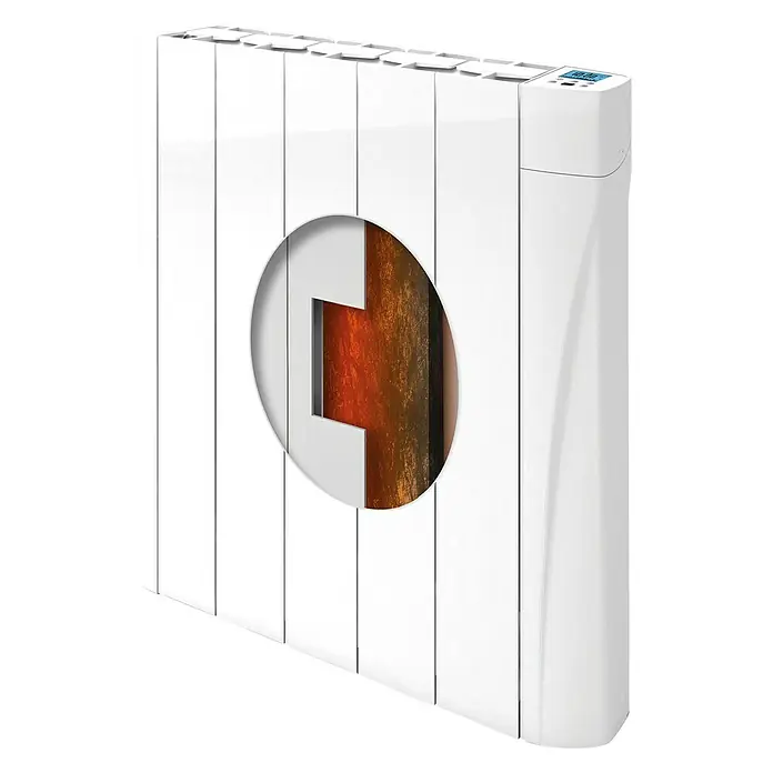 Voltomat HEATING Emisor térmico cerámico VOLTC - 750 W, Blanco, L x An x Al: 9,8 x 50,5 x 57,5 cm - Vista angular