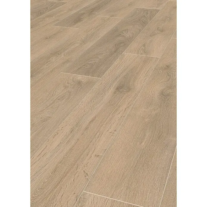 LOGOCLIC Laminat Schlosseiche - 1.285 x 192 x 10 mm, Landhausdiele - Diagonale Ansicht