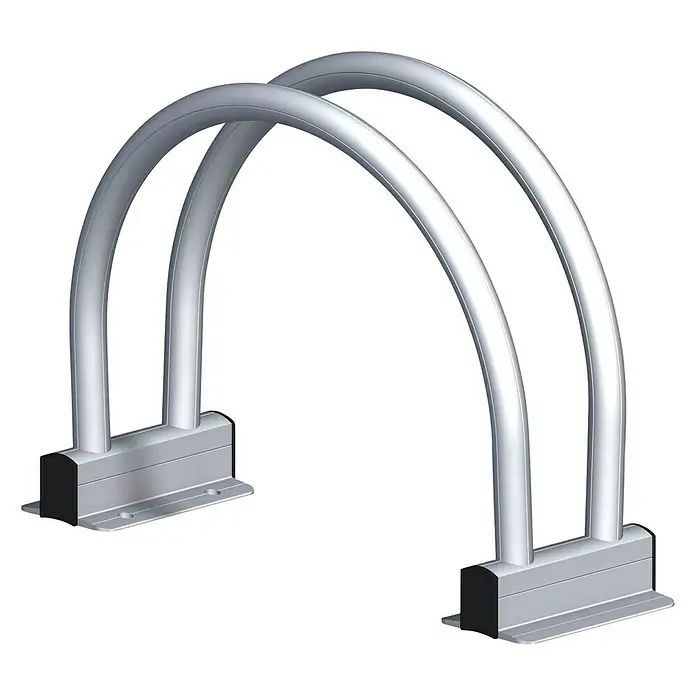 Kantoflex Fahrradständer Blank Starr - L x B x H: 365 x 110 x 250 mm - Diagonale Ansicht