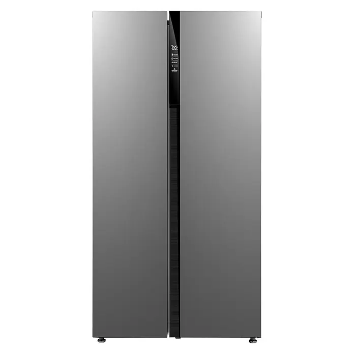 Respekta Kühl-Gefrierkombination AC179 - Nutzinhalt Gesamt: 510 l, 69 x 89,5 x 179 cm, Edelstahl - Vorderansicht