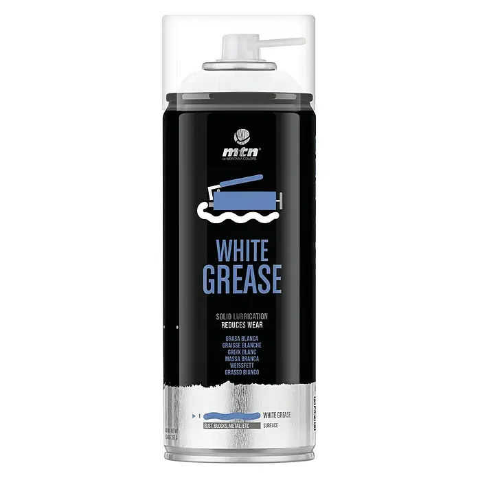 mtn Spray lubricante Grasa blanca - 400 ml, Blanco - Vista frontal