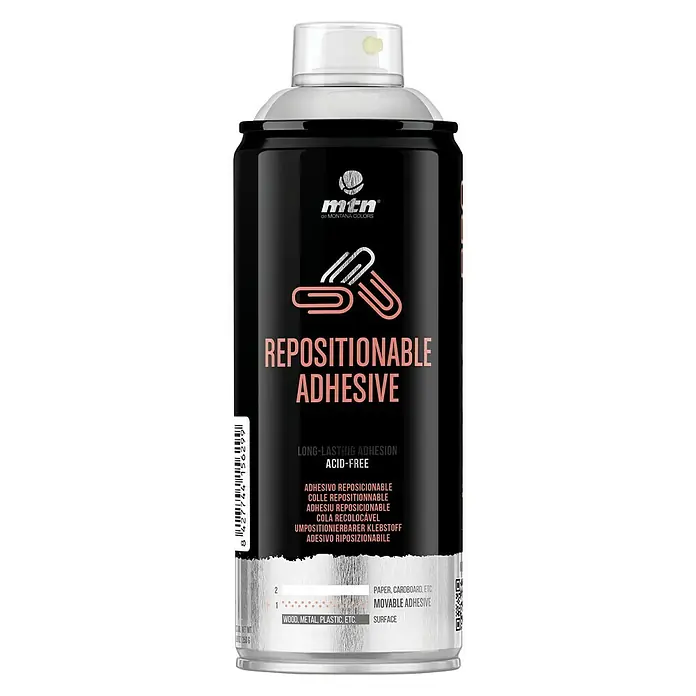 mtn Adhesivo en spray Reposicionable - 400 ml, Bote aerosol - Vista frontal