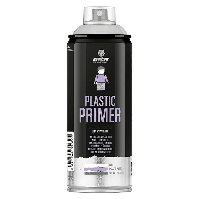 mtn Imprimación de plástico y metal - Incoloro, 400 ml, Mate - Vista frontal