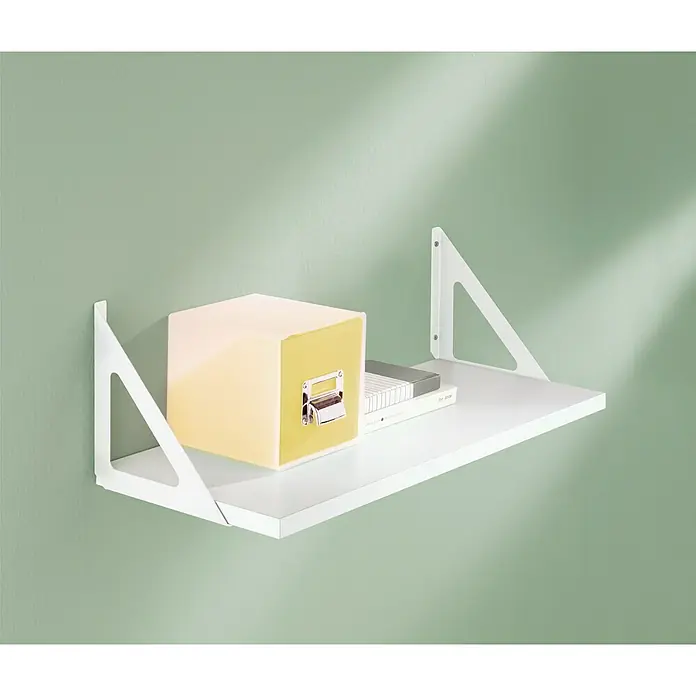 Dolle Wandregal-Set Triangolo - L x B x S: 60 x 25 x 1,9 cm, Weiß - Stimmungsaufnahme