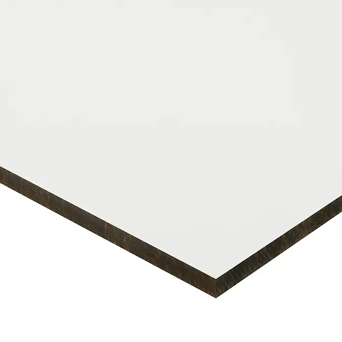 Bauallzweckplatte Fixmaß - Weiß, 280 x 125 x 0,6 cm - Detailaufnahme