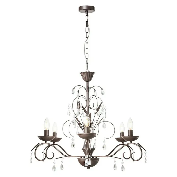 Home Sweet Home Kronleuchter Barrocco - L x B x H: 100 x 78 x 135 cm - Vorderansicht