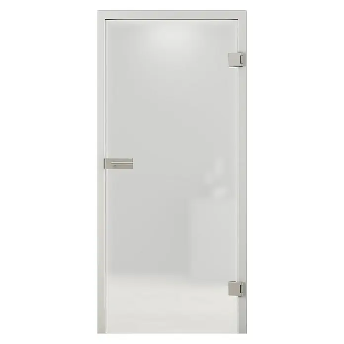 Diamond Doors Glasdrehtür 603 - 834 x 1.972 mm, DIN Anschlag: Links/Rechts, Verbundsicherheitsglas (VSG), Mattiert - Vorderansicht