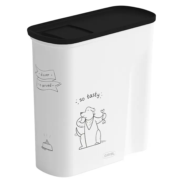 Curver Voederbox - 28 x 12 x 28 cm, Capaciteit: 35 l, Kunststof - Zijaanzicht links