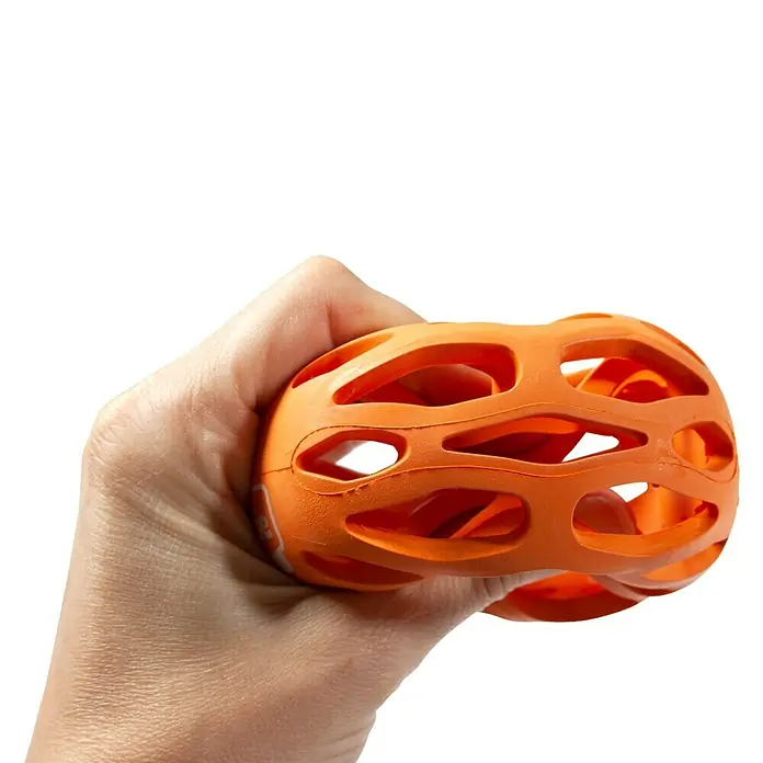 Karlie Juguete para perros Pelota Koko - Diámetro: 11 cm, Goma, Azul - Primer plano