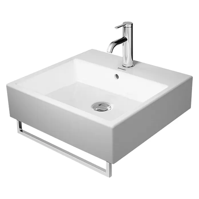 Duravit Vero Handtuchhalter - Breite: 44,9 cm, Chrom, Passend für: Duravit Vero Waschtische - Diagonale Ansicht