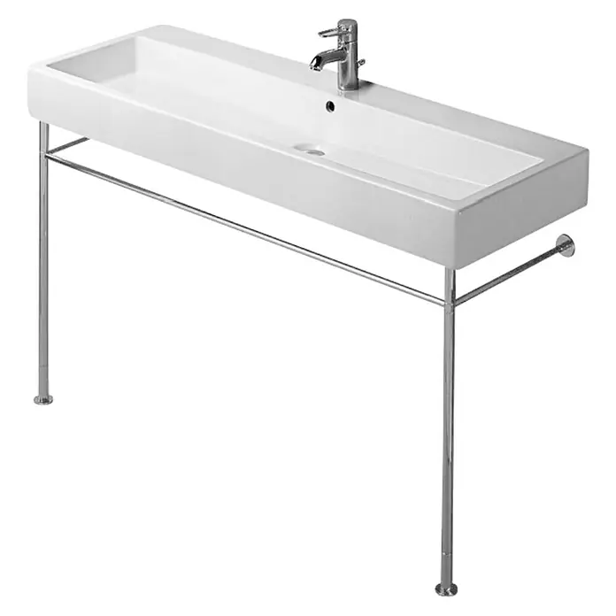 Duravit Vero Konsole - B x L: 112,5 x 42,5 cm, Chrom, Metall, Passend für: Duravit Vero Waschtische - Diagonale Ansicht