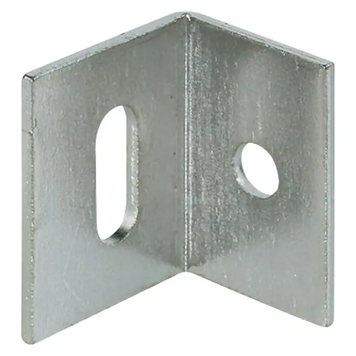 Häfele Hoekanker - l x b x h: 25 x 17 x 21 mm, Vernikkeld - Vooraanzicht