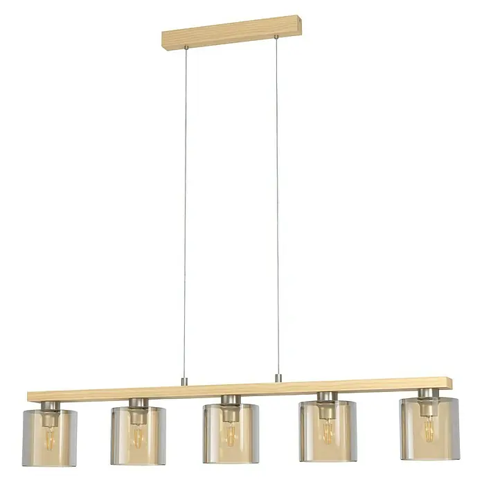 Eglo Pendelleuchte Castralvo - Höhe: 110 cm - Diagonale Ansicht