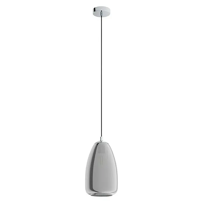 Eglo Pendelleuchte Alobrase - Höhe: 110 cm, Anzahl Leuchtmittel: 1 Stk., Chrom - Vorderansicht