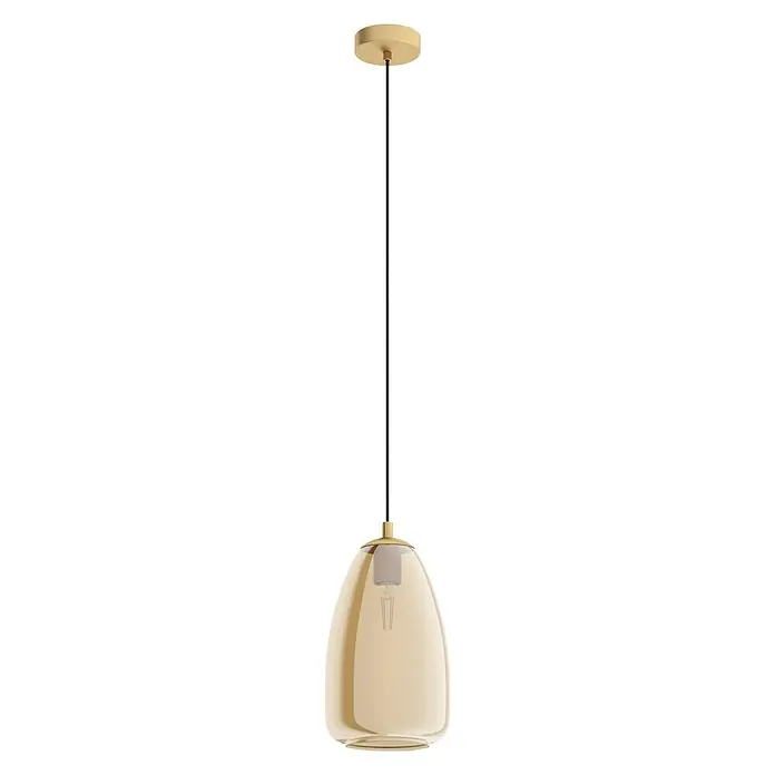Eglo Pendelleuchte Alobrase - Höhe: 110 cm, Anzahl Leuchtmittel: 1 Stk., Amber - Vorderansicht