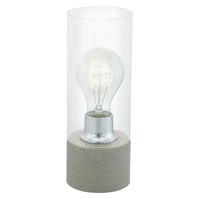 Eglo Tischleuchte Torvisco - 60 W, Transparent, E27 - Vorderansicht