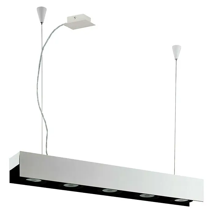 Eglo LED-Pendelleuchte Badalona - Höhe: 150 cm - Diagonale Ansicht