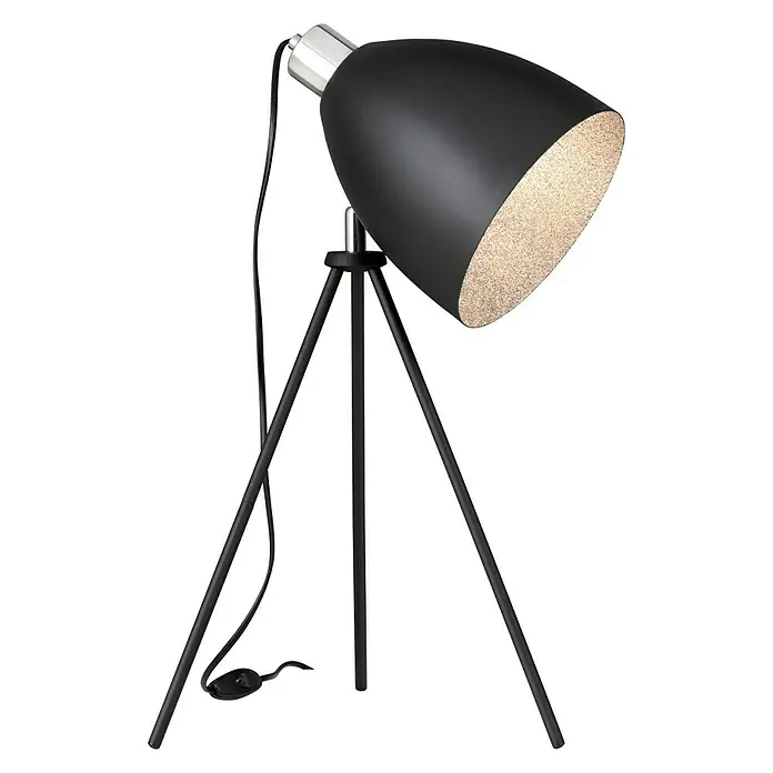Eglo Tischleuchte Mareperla - 40 W, Schwarz, E27 - Diagonale Ansicht