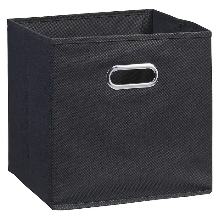 Zeller Present Klappbox - 32 x 32 x 32 cm, Schwarz - Diagonale Ansicht
