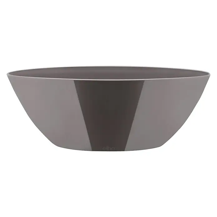 Elho Brussels Diamond Ukrasna posuda - Vanjska dimenzija (D x Š x V): 20 x 14 x 10 cm, Plastika, Oyster Pearl, Sjaj - Pogled sprijeda