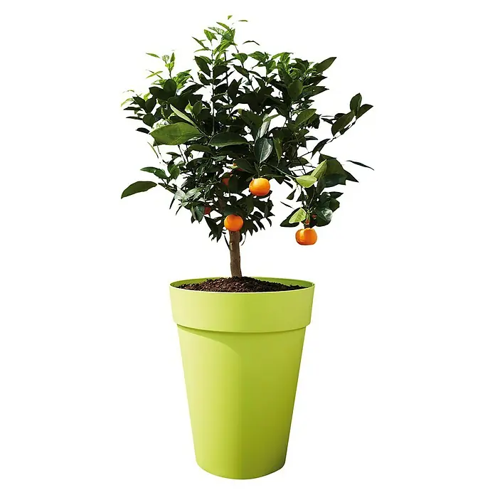 Elho Loft Urban Tegla za cvijeće - Vanjska dimenzija (ø x V): 35 x 45,6 cm, Bijele boje - Pogled sprijeda