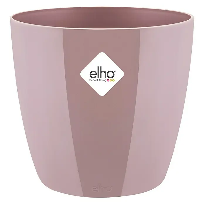 Elho Brussels Diamond Okrugla tegla za biljke - Vanjska dimenzija (ø x V): 18 x 17 cm, Lila, Plastika, Sjaj - Pogled sprijeda