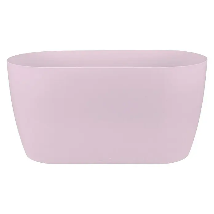 Elho Orchideentopf Duo - Außenmaß (L x B x H): 25 x 13 x 12,6 cm, Kunststoff, Soft Rosa, Glänzend - Vorderansicht