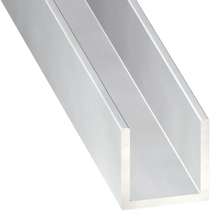 Stabilit U-profil - D x Š x V: 1.000 x 15 x 15 mm, Aluminij, Eloksirano - Detaljan prikaz