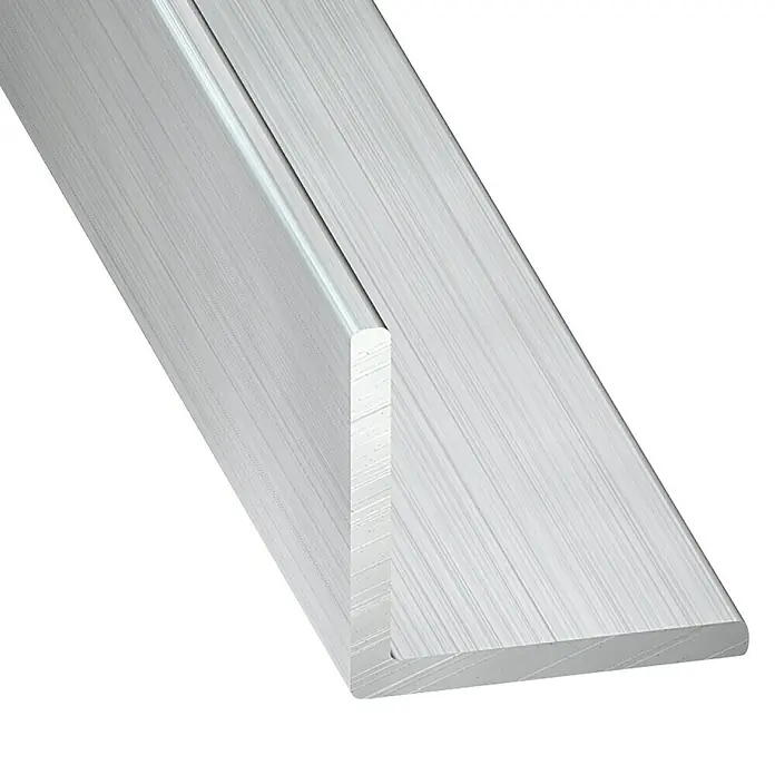 Rubni profil - D x Š x V: 2.000 x 15 x 15 mm, Debljina: 1,5 mm, Aluminij, Srebrne boje - Detaljan prikaz