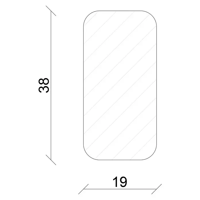 Rahmenholz - 2,4 m x 38 mm x 19 mm, Fichte