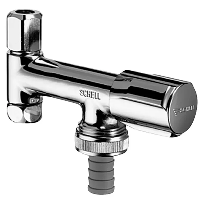 Schell Geräteventil Comfort 2 - ⅜″, ¾″, Verchromt - Diagonale Ansicht