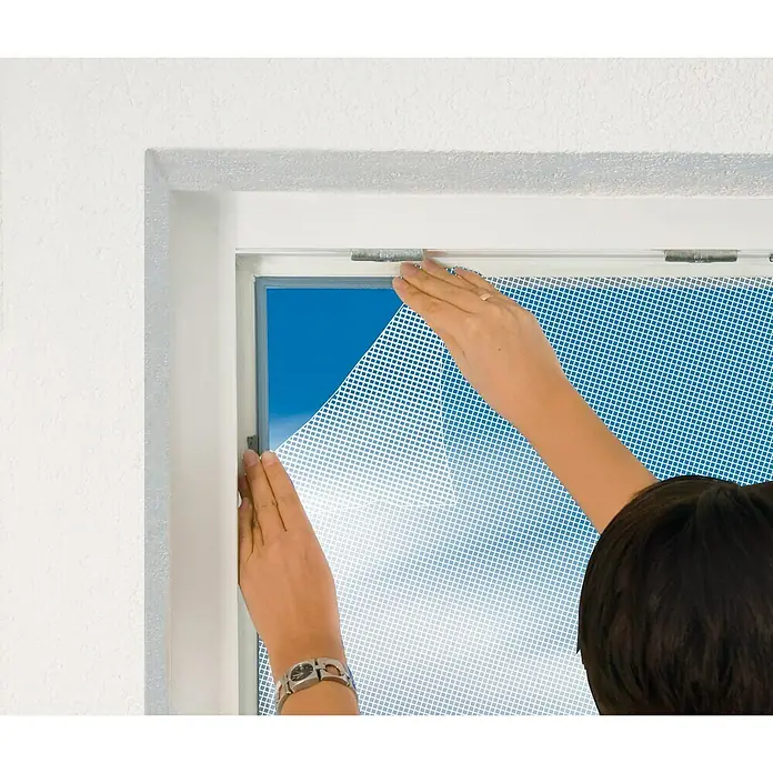 Easy Life Insektenschutzvorhang Premium - B x H: 100 x 220 cm, Weiß, Magnetbefestigung - Anwendungsbeispiel