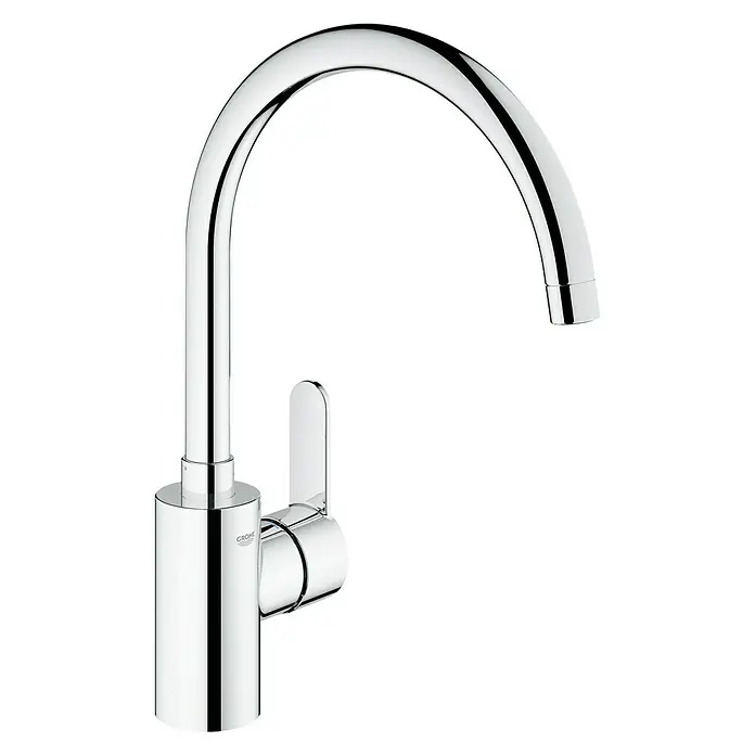 Grohe Eurostyle Cosmopolitan Spültischarmatur - Chrom, Hoher Auslauf - Diagonale Ansicht