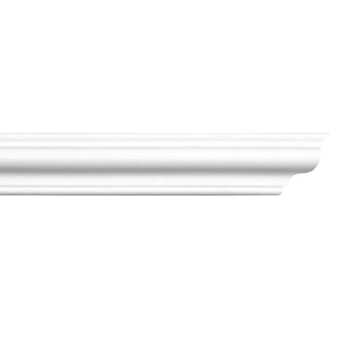 Zierprofil E 40 - 2 m x 40 mm x 40 mm, Polystyrol XPS - Vorderansicht