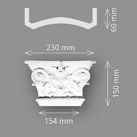 Wandelement Pilaster-Kopf HKP 15 D