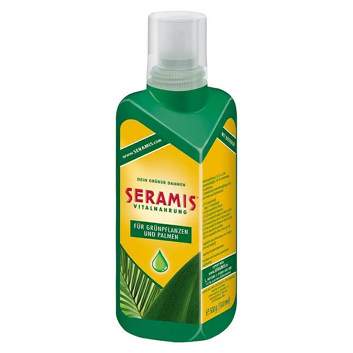 Seramis Flüssigdünger - 500 ml, Geeignet für: Grünpflanzen - Diagonale Ansicht