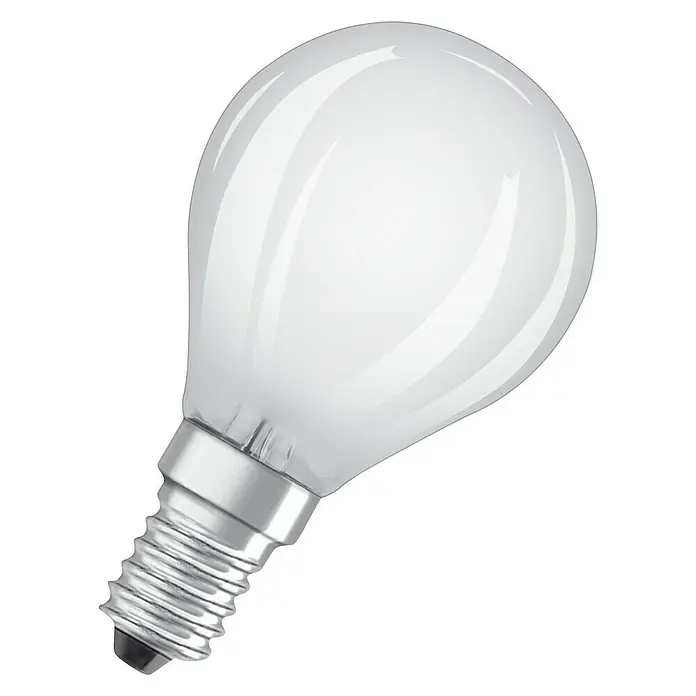 Osram Retrofit LED-Leuchtmittel CLP15 - E14, 1,5 W, 136 lm, Warmweiß, Matt - Diagonale Ansicht