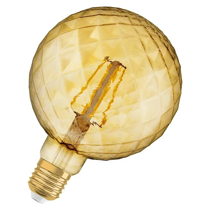 Osram Vintage 1906 LED-Leuchtmittel Tannenzapfen - E27, 5 W, G125, 470 lm - Diagonale Ansicht