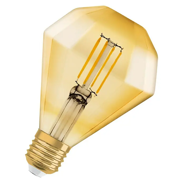 Osram Vintage 1906 LED-Leuchtmittel Diamant - E27, 4,5 W, 470 lm - Diagonale Ansicht