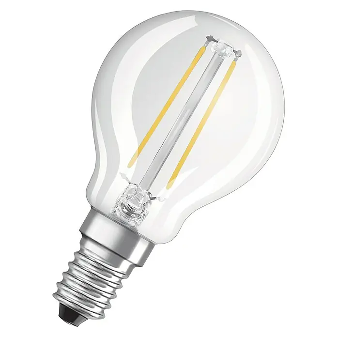 Osram Retrofit Ledlamp Classic P 25 - E14, 2,5 W, P45, 250 lm, Koud wit - Diagonaal zicht