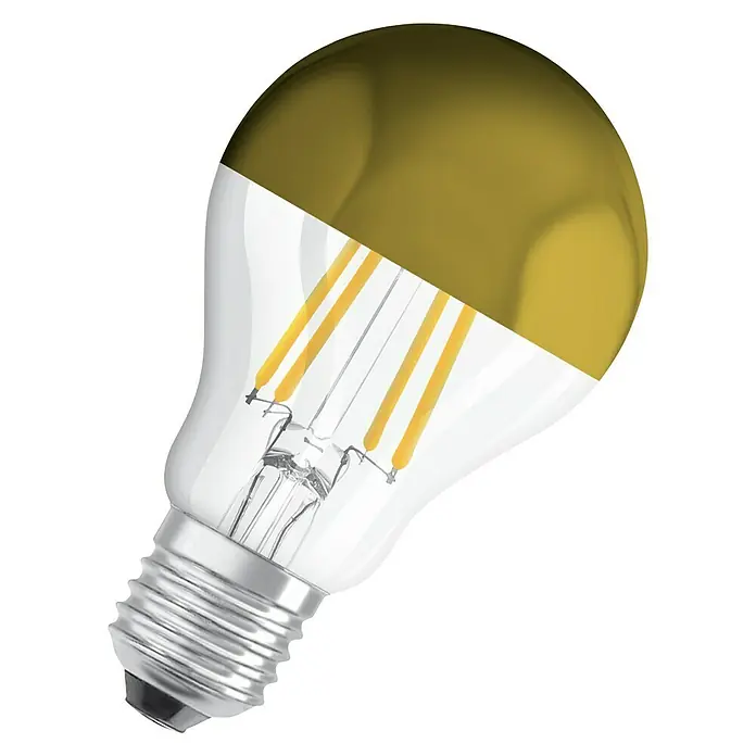 Osram Retrofit Bombilla LED Classic A 50 - E27, 7 W, A60, 650 lm, Blanco cálido - Vista angular