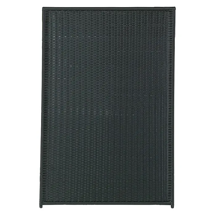 Plus Zaunelement - 115 x 170 cm, Kunststoff, Schwarz - Vorderansicht