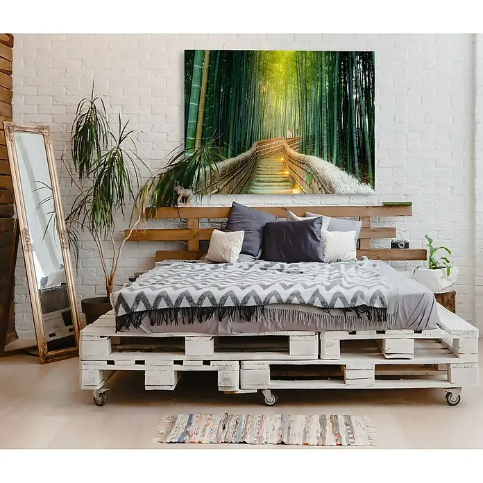 ProArt Leinwandbild - Forest & Waterfall III, B x H: 120 x 90 cm - Stimmungsaufnahme