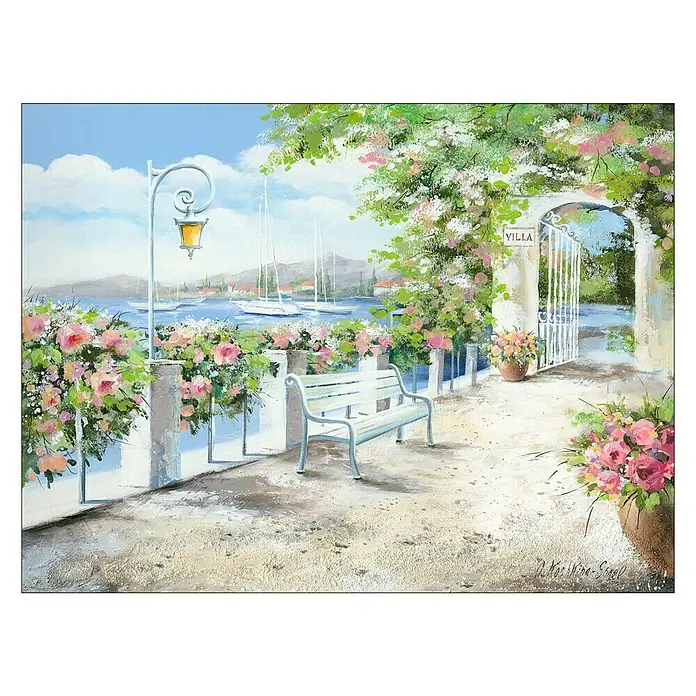 ProArt Leinwandbild - Passagio Di Lago, B x H: 80 x 60 cm - Vorderansicht